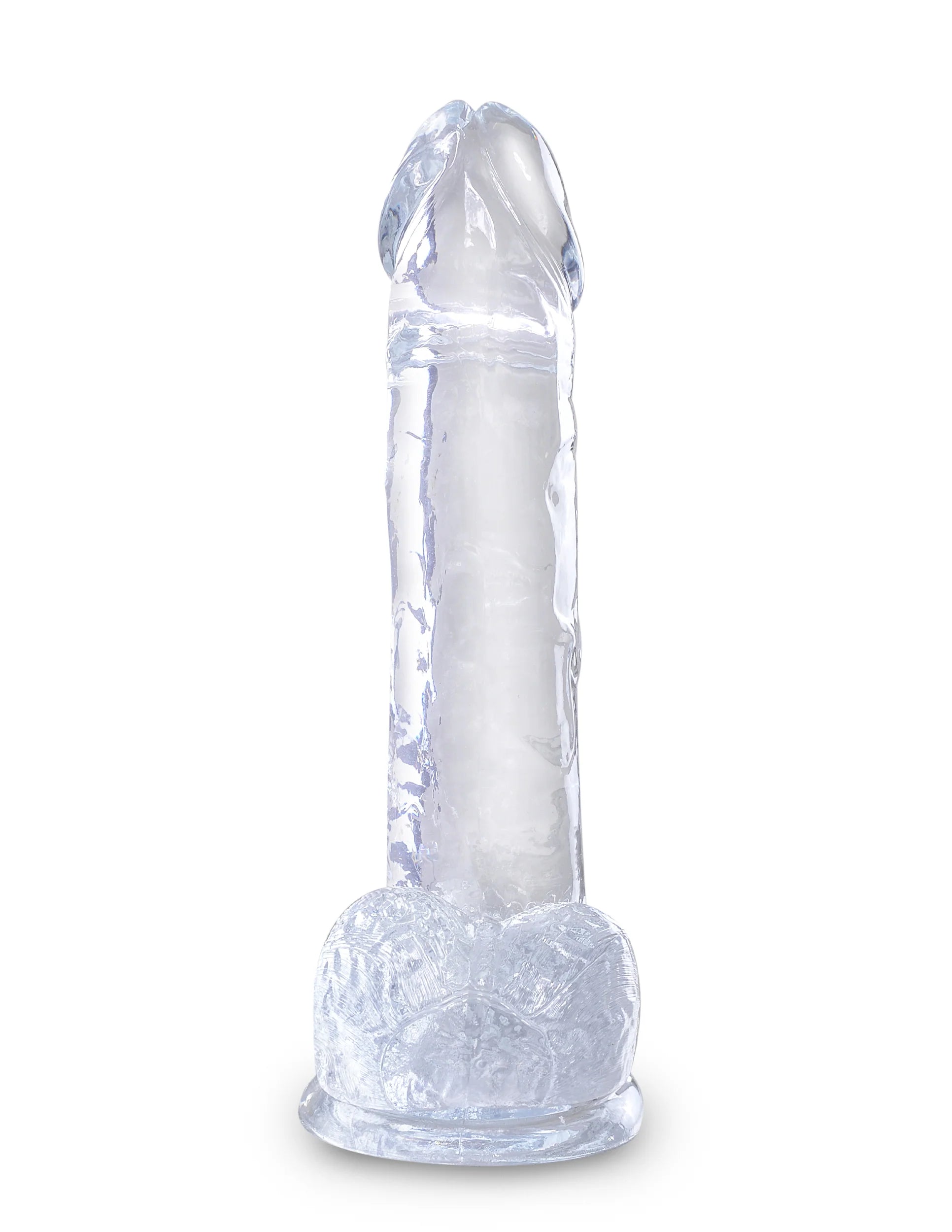 Pipedream King Cock Clear Dildo with Balls 7in