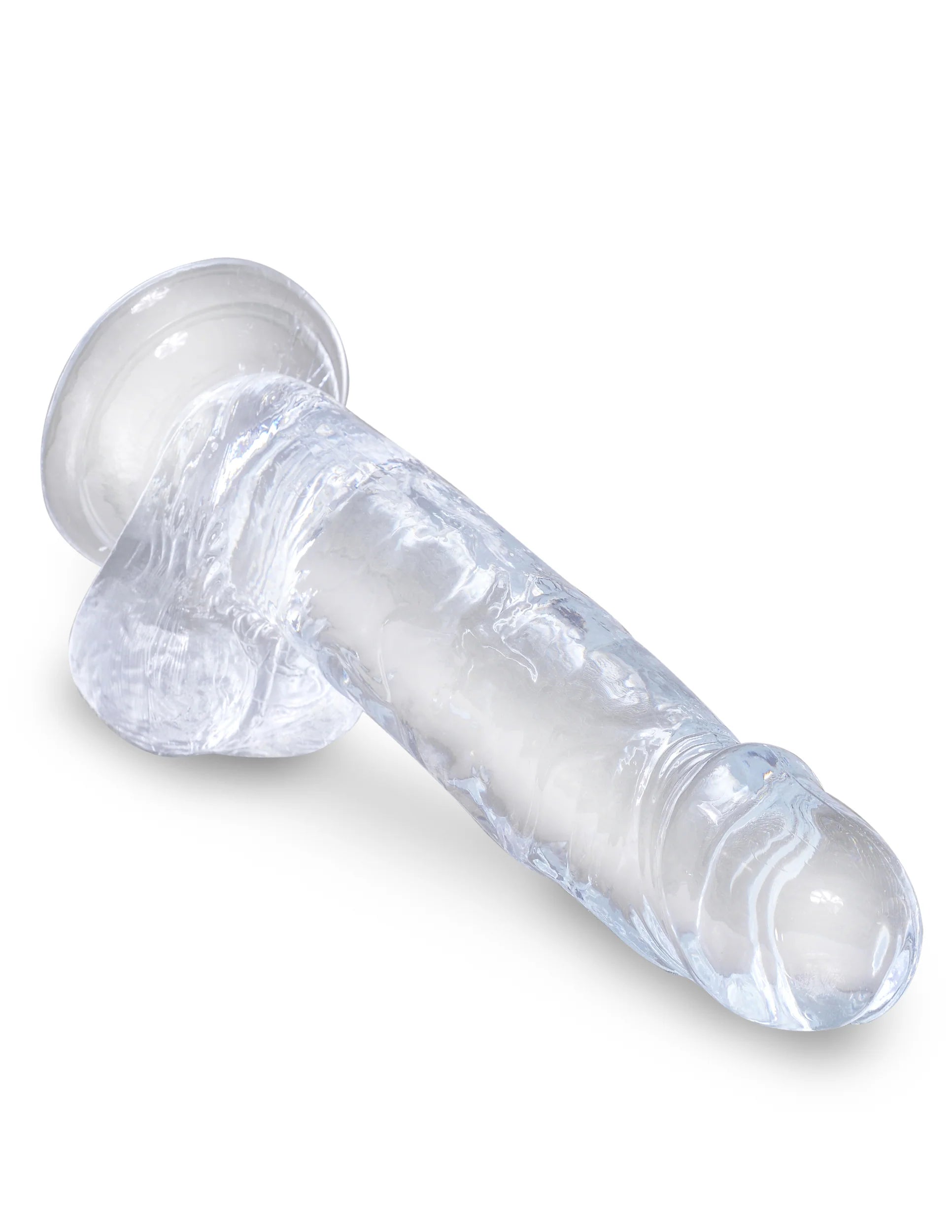 Pipedream King Cock Clear Dildo with Balls 7in