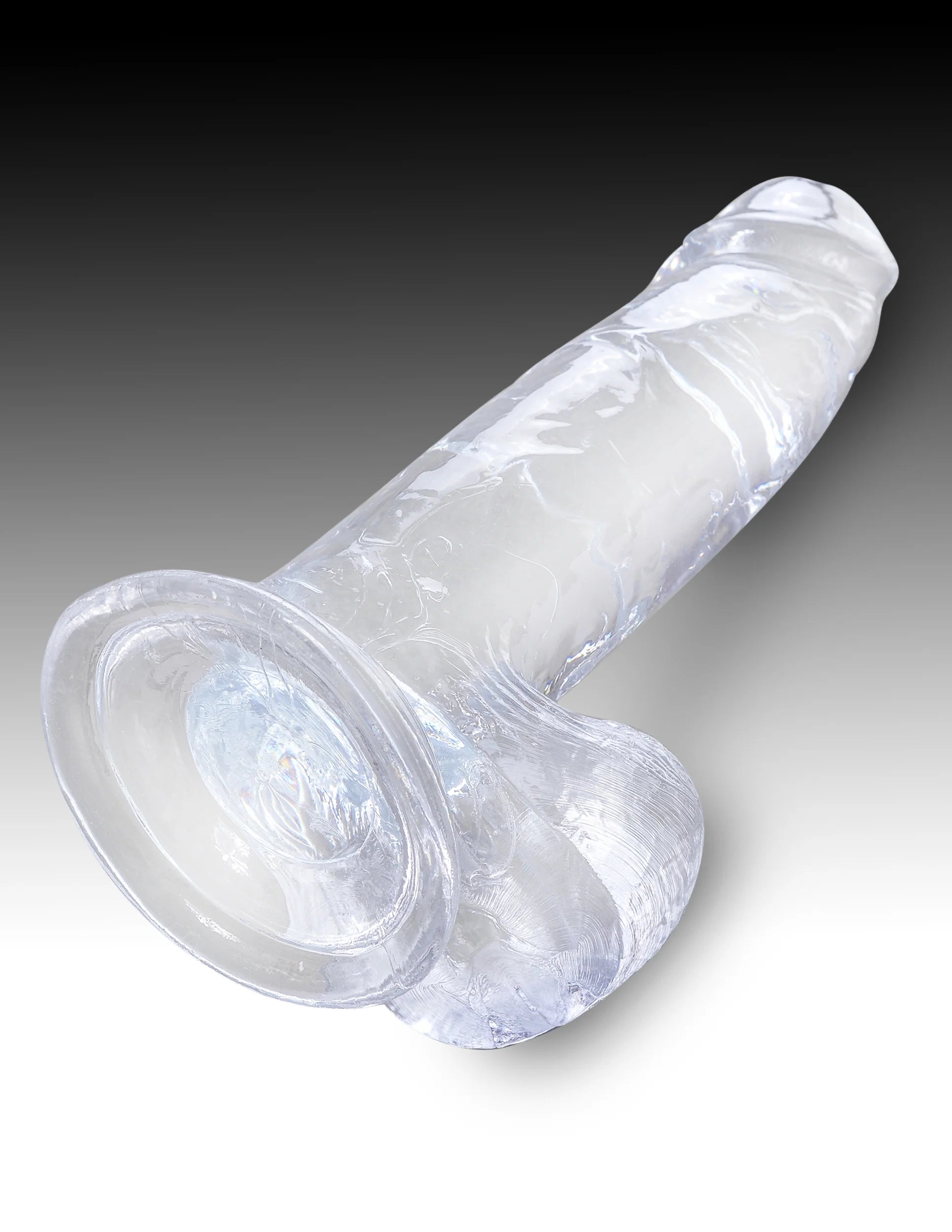 Pipedream King Cock Clear Dildo with Balls 7in