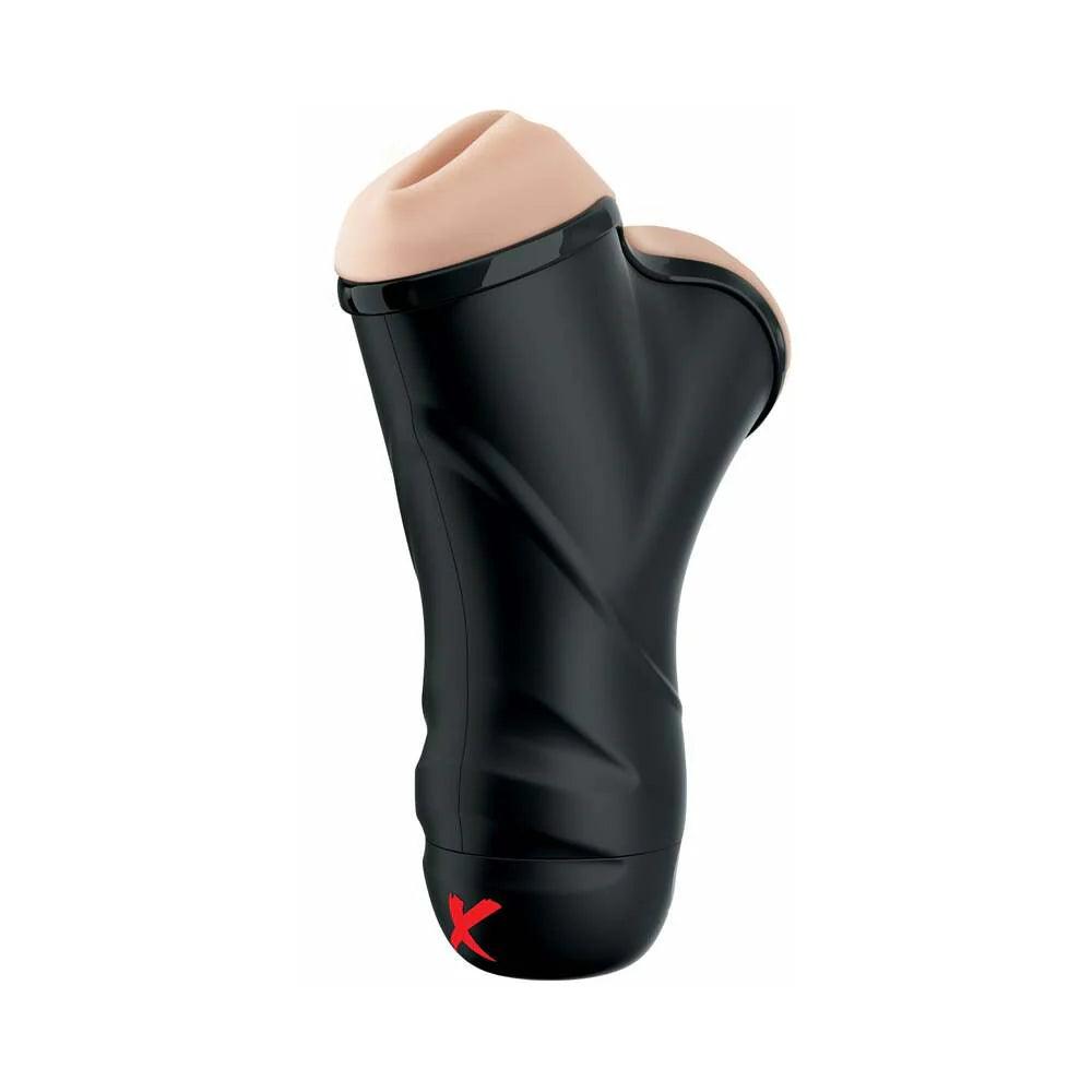 PDX Elite Double Penetration Vibrating Dual Entry Stroker - Buy At Luxury Toy X - Free 3-Day Shipping