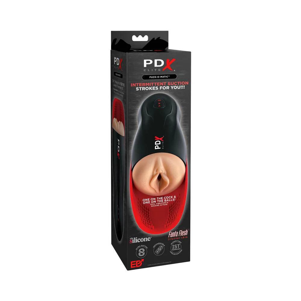 PDX Elite Fuck-O-Matic Rechargeable Vibrating Suction Stroker With Ball Cradle - Buy At Luxury Toy X - Free 3-Day Shipping