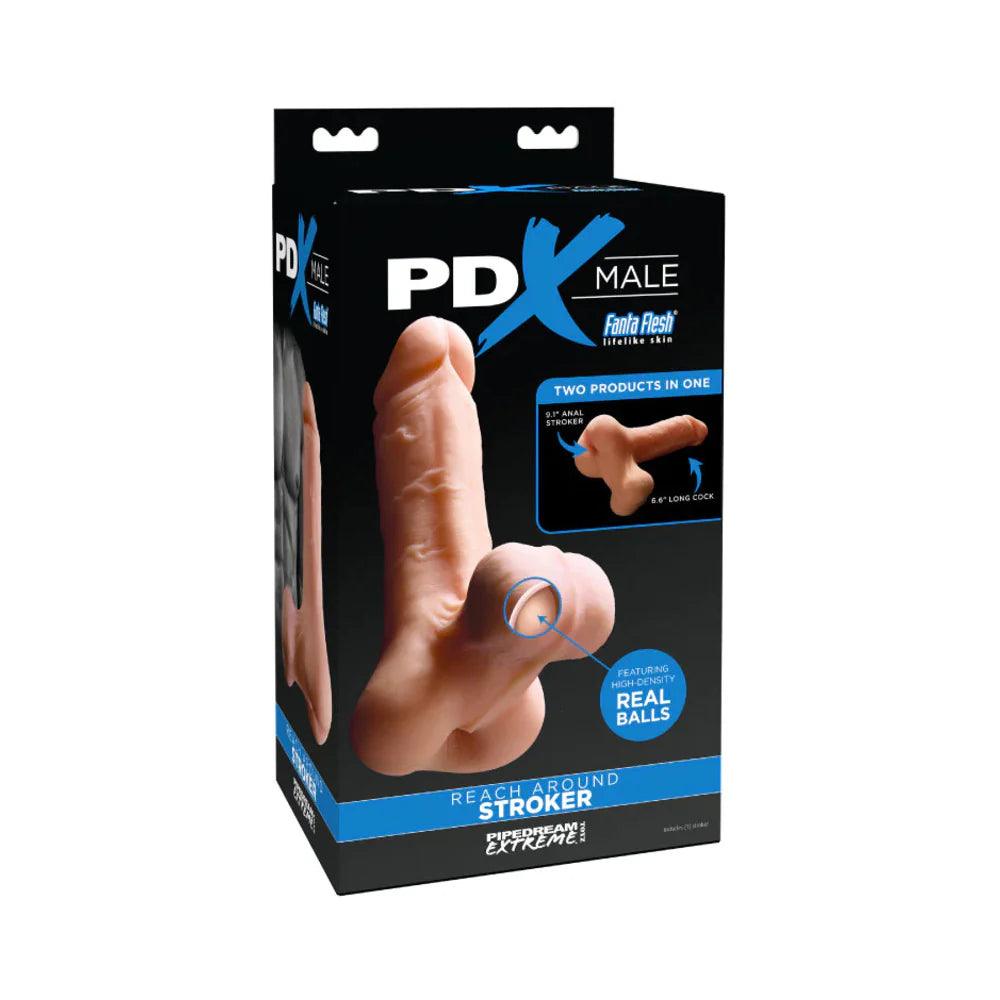 PDX Male Reach Around Stroker Masturbator Realistic Dong - Buy At Luxury Toy X - Free 3-Day Shipping