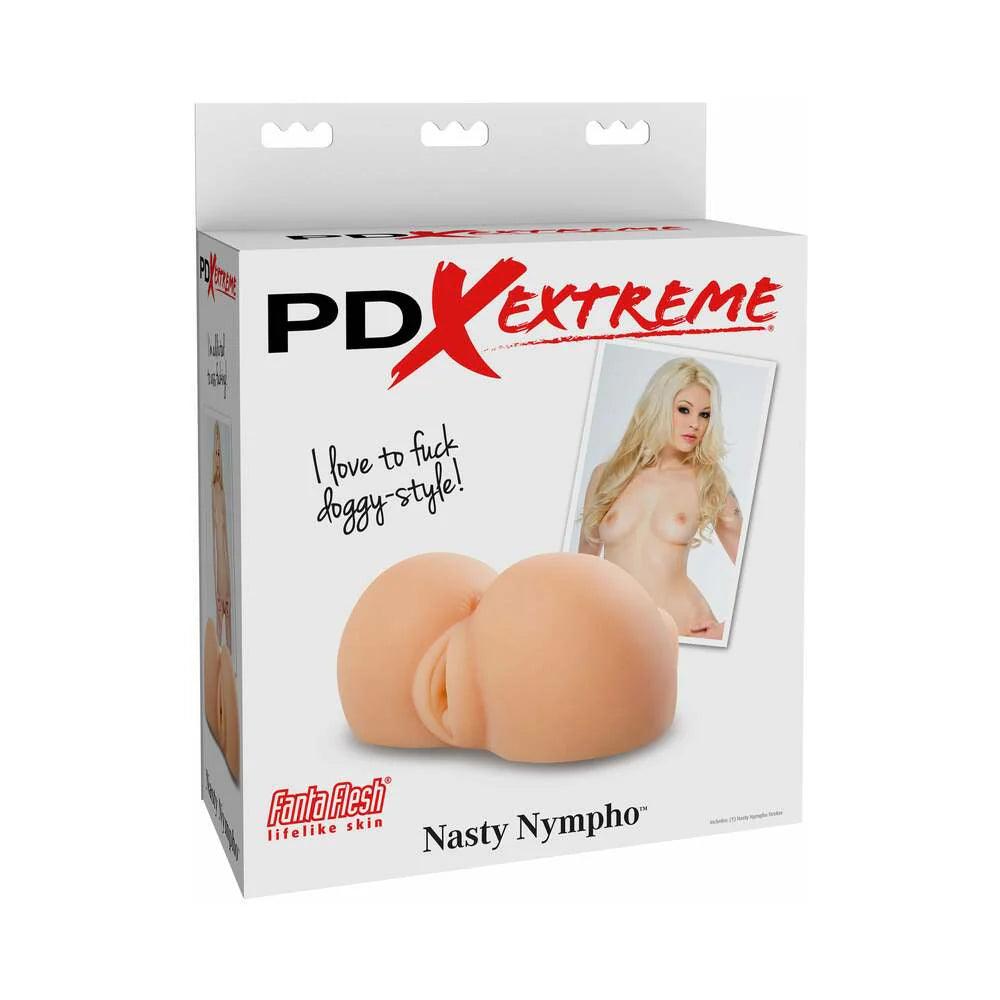 PDX Nasty Nympho Dual-Entry Masturbator - Buy At Luxury Toy X - Free 3-Day Shipping