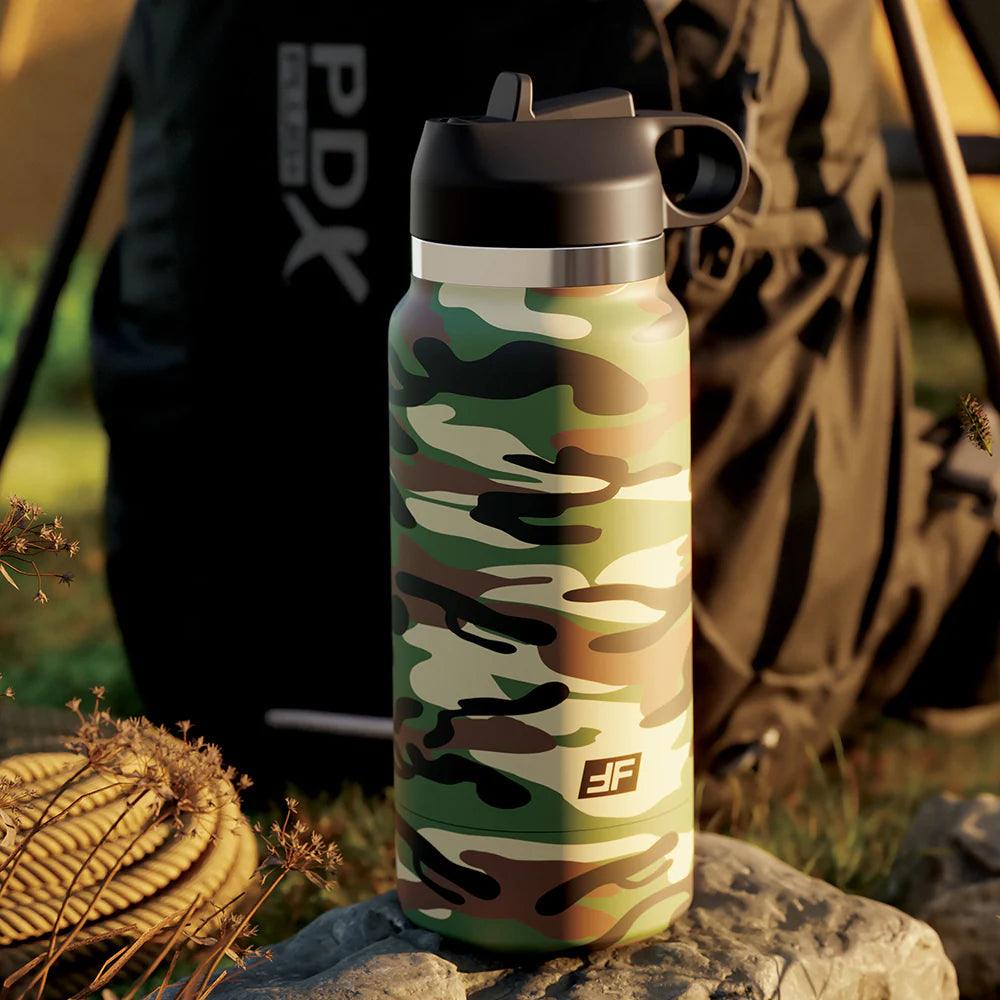 PDX Plus Fap Flask Happy Camper Discreet Stroker Camo Frosted - Buy At Luxury Toy X - Free 3-Day Shipping