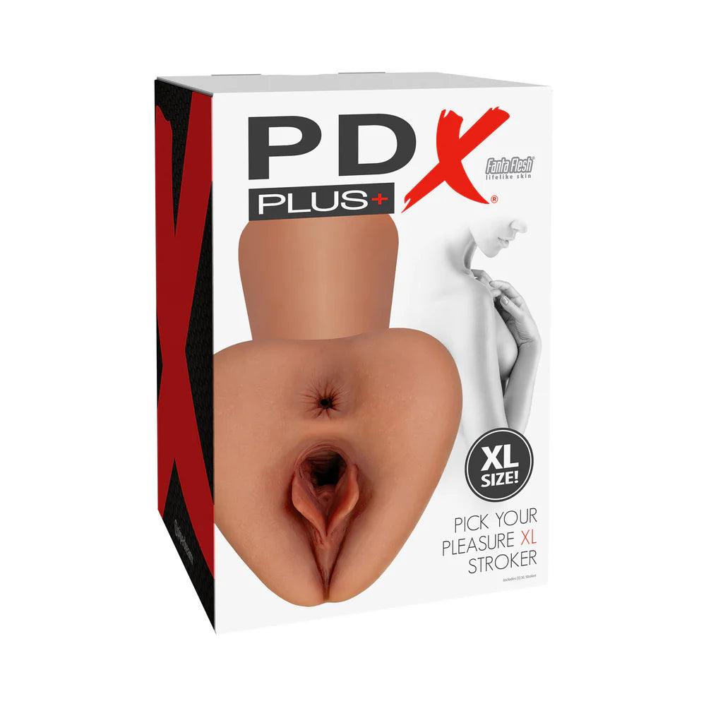 PDX Plus Pick Your Pleasure XL Stroker - Pussy & Ass - Buy At Luxury Toy X - Free 3-Day Shipping