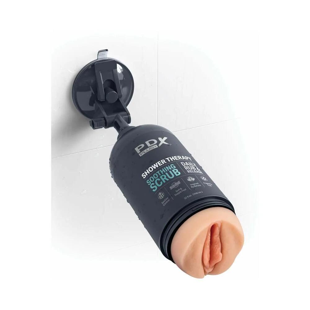 PDX Plus Shower Therapy Soothing Scrub Discreet Stroker - Buy At Luxury Toy X - Free 3-Day Shipping