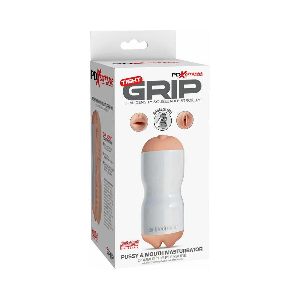 PDX Tight Grip Pussy & Mouth Dual Density Squeezable Masturbator - Buy At Luxury Toy X - Free 3-Day Shipping