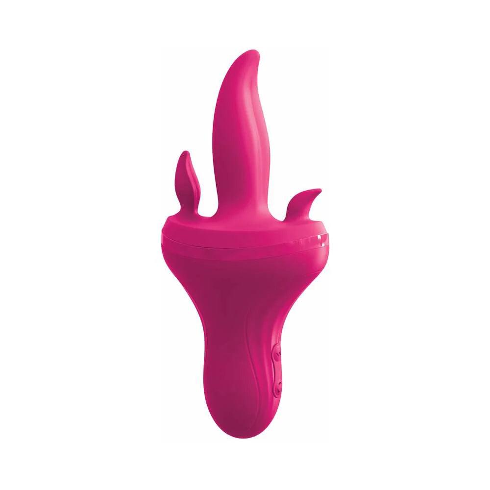 Pipedream 3Some Holey Trinity Triple Tongue Vibrator Rechargeable Silicone - Buy At Luxury Toy X - Free 3-Day Shipping