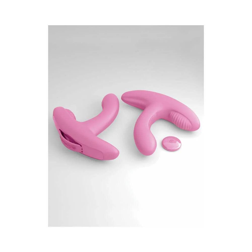 Pipedream 3Some Rock n' Grind Dual Stimulation Silicone Vibrator - Buy At Luxury Toy X - Free 3-Day Shipping