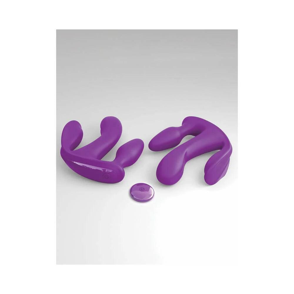 Pipedream 3Some Total Ecstasy Triple Stimulation Silicone Vibrator - Buy At Luxury Toy X - Free 3-Day Shipping