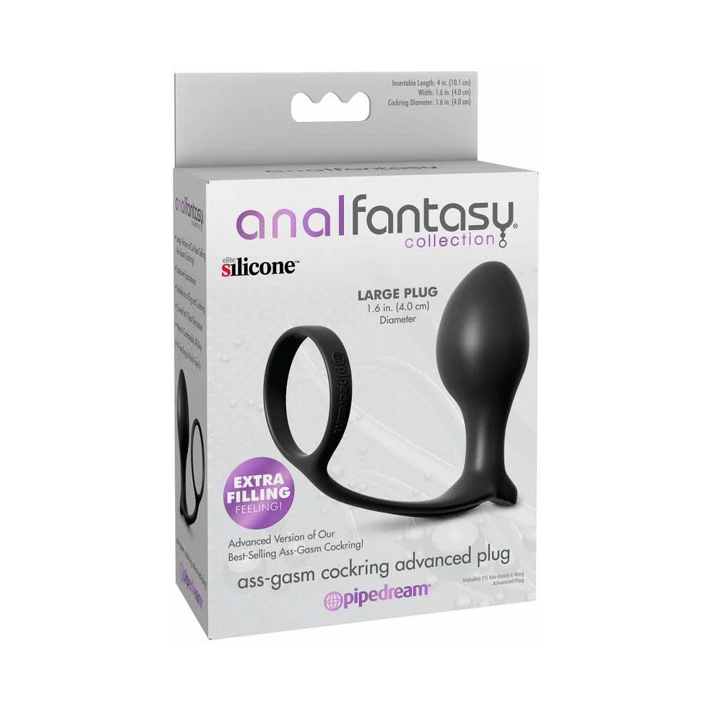 Pipedream Anal Fantasy Collection Silicone Ass-Gasm Cock Ring Advanced Plug - Buy At Luxury Toy X - Free 3-Day Shipping