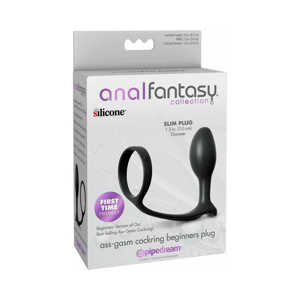 Pipedream Anal Fantasy Collection Silicone Ass-Gasm Cock Ring Beginner's Plug - Buy At Luxury Toy X - Free 3-Day Shipping