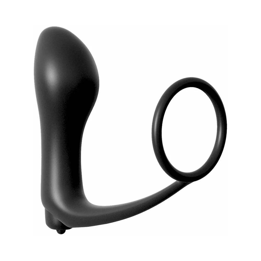 Pipedream Anal Fantasy Collection Silicone Ass-Gasm Vibrating Cockring & Plug - Buy At Luxury Toy X - Free 3-Day Shipping