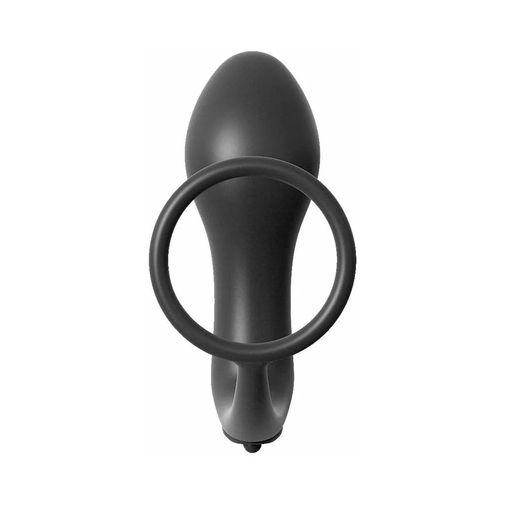 Pipedream Anal Fantasy Collection Silicone Ass-Gasm Vibrating Cockring & Plug - Buy At Luxury Toy X - Free 3-Day Shipping