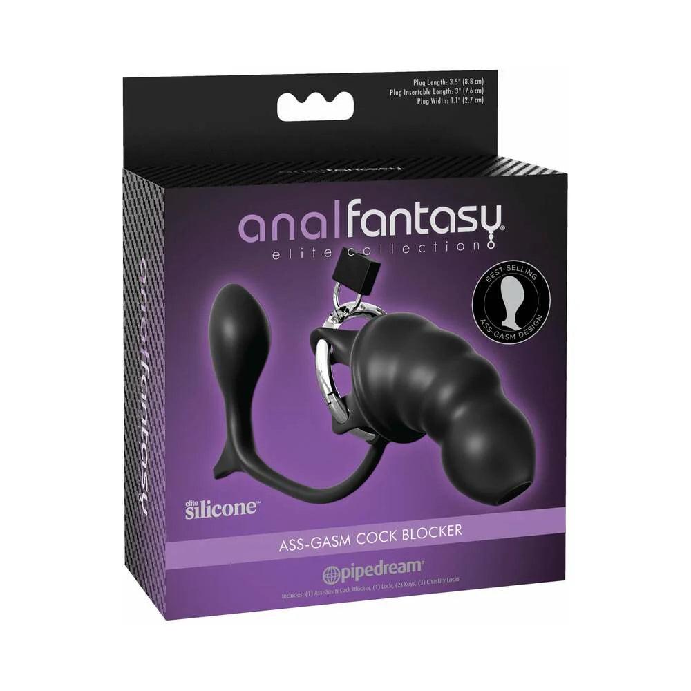 Pipedream Anal Fantasy Elite Collection Ass-Gasm Cock Blocker Chastity Cock Cage - Buy At Luxury Toy X - Free 3-Day Shipping