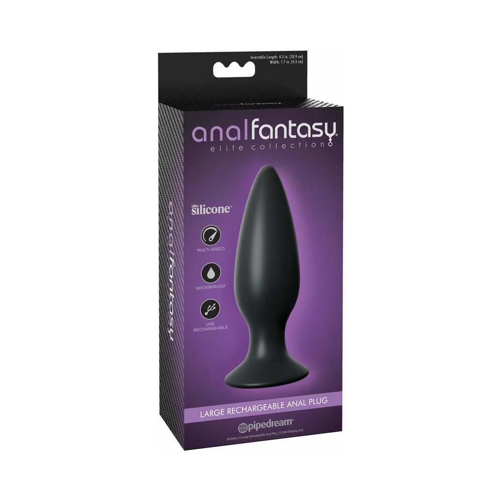 Pipedream Anal Fantasy Elite Collection Large Rechargeable Vibrating Silicone Anal Plug - Buy At Luxury Toy X - Free 3-Day Shipping