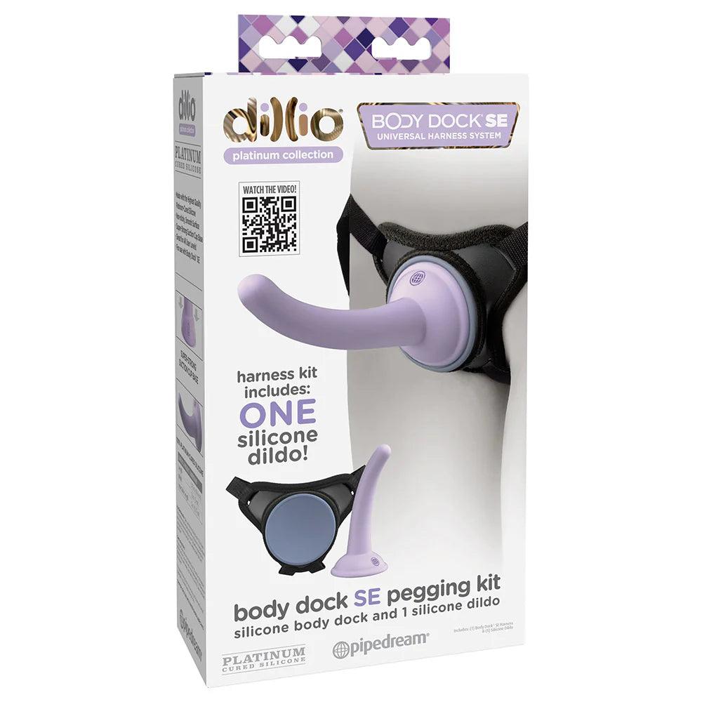 Pipedream Dillio Platinum Body Dock SE Pegging Kit with 5 in. Silicone Dildo - Buy At Luxury Toy X - Free 3-Day Shipping