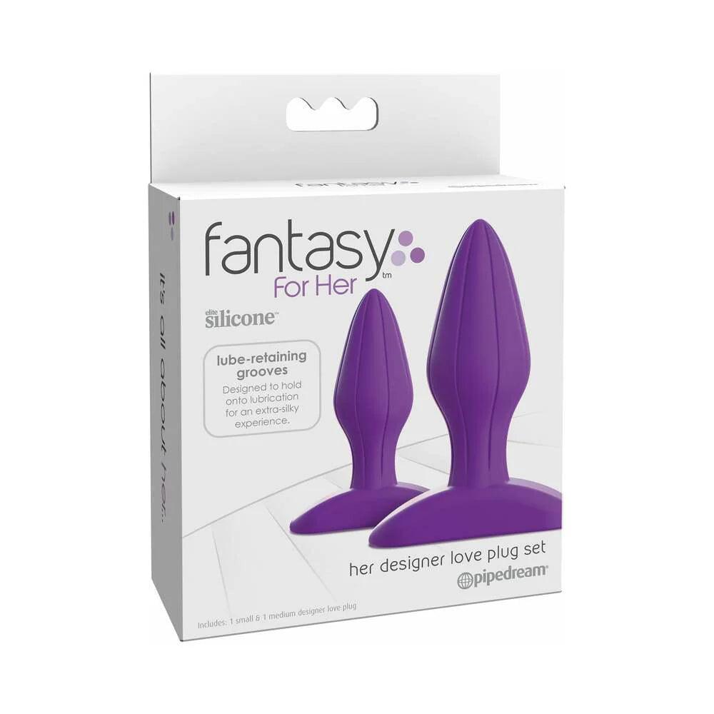 Pipedream Fantasy For Her 2-Piece Silicone Her Designer Love Plug Set - Buy At Luxury Toy X - Free 3-Day Shipping