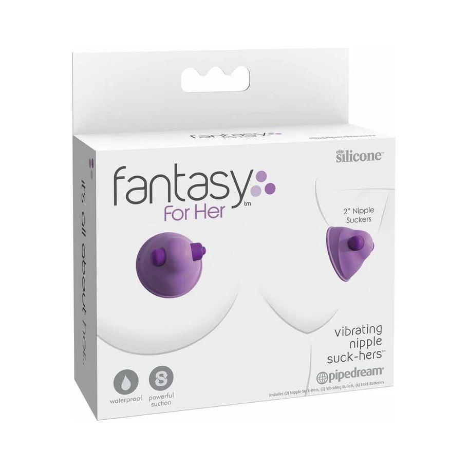 Pipedream Fantasy For Her Silicone Vibrating Nipple Suck-Hers - Buy At Luxury Toy X - Free 3-Day Shipping