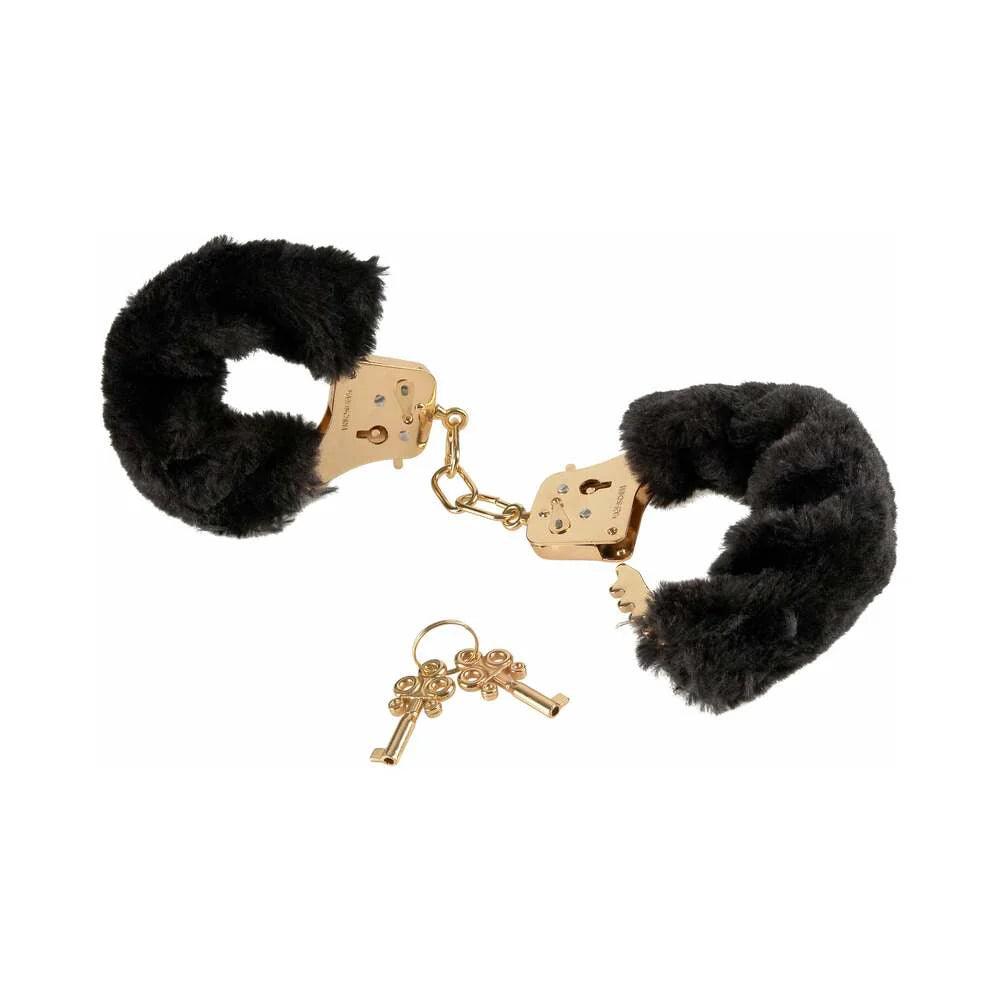 Pipedream Fetish Fantasy Gold Deluxe Furry Cuffs - Buy At Luxury Toy X - Free 3-Day Shipping