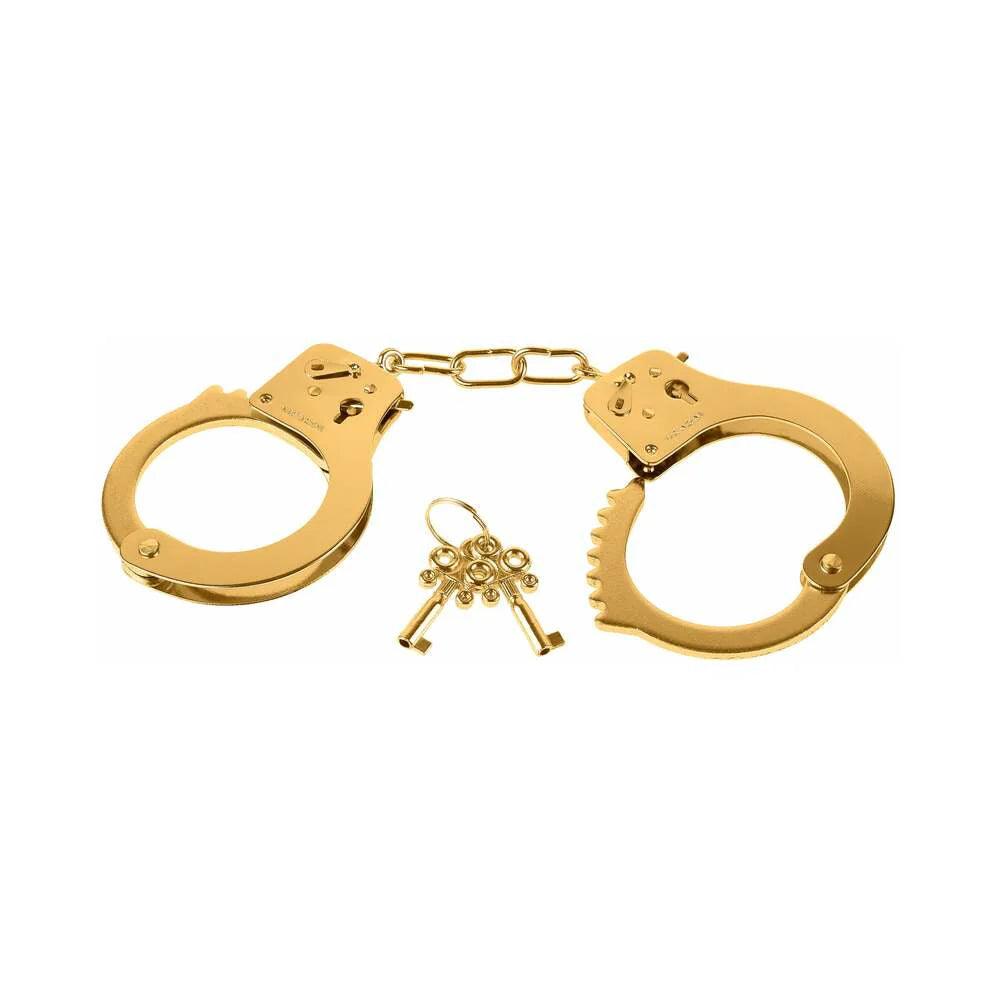 Pipedream Fetish Fantasy Gold Metal Cuffs With Quick-Release - Buy At Luxury Toy X - Free 3-Day Shipping