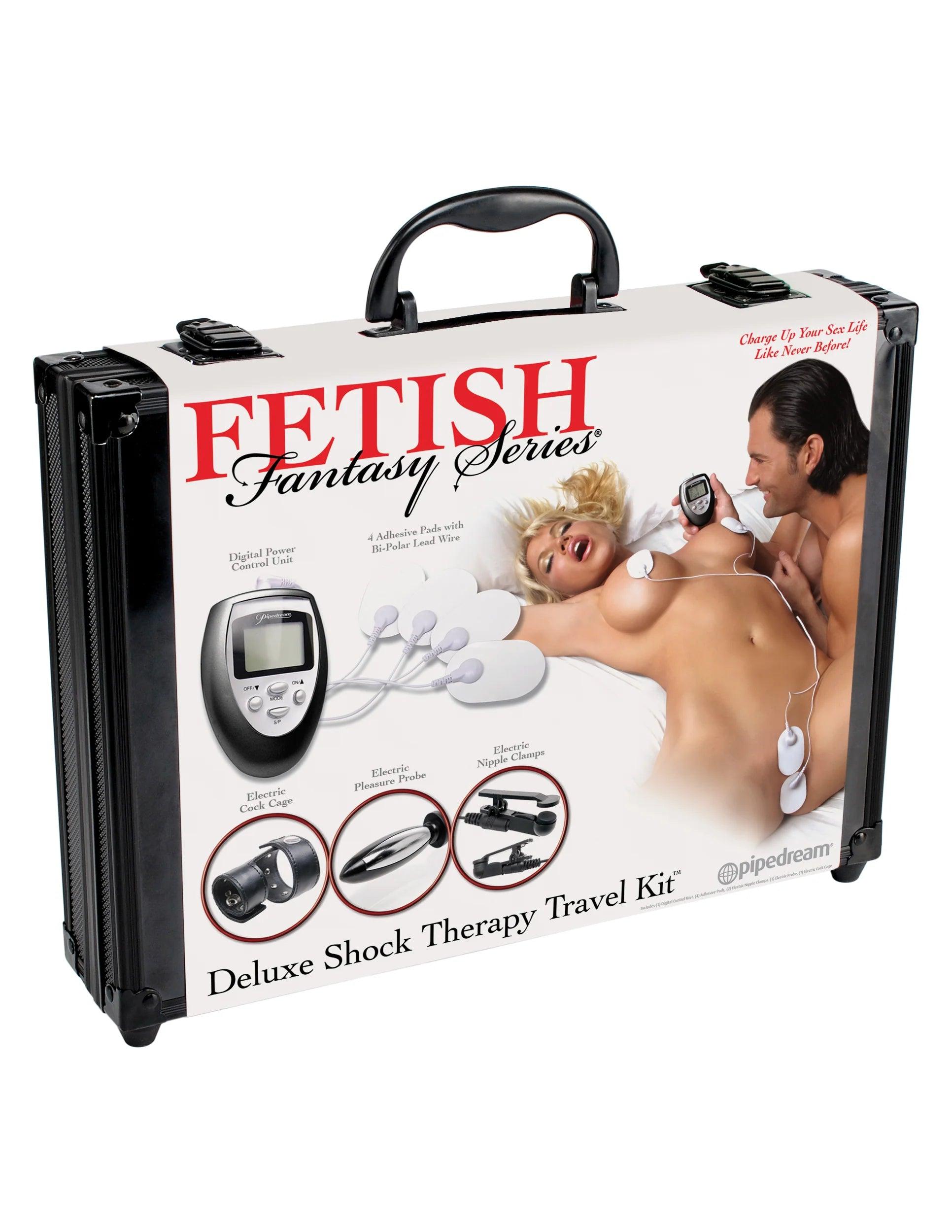 Pipedream Fetish Fantasy Series 9-Piece Deluxe Shock Therapy Travel Kit - Buy At Luxury Toy X - Free 3-Day Shipping