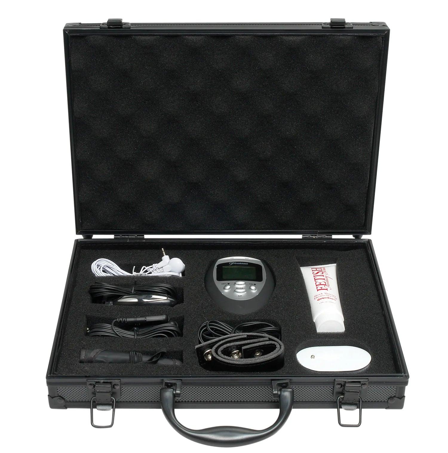 Pipedream Fetish Fantasy Series 9-Piece Deluxe Shock Therapy Travel Kit - Buy At Luxury Toy X - Free 3-Day Shipping