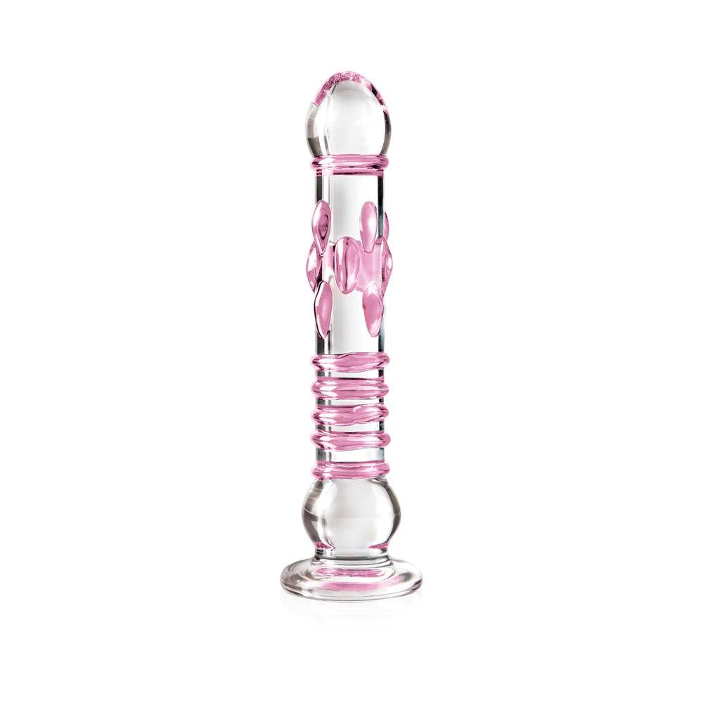 Pipedream Icicles No. 6 Textured 8.5 in. Glass Dildo - Buy At Luxury Toy X - Free 3-Day Shipping