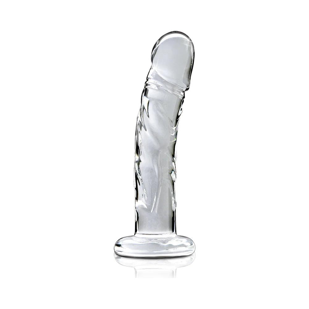 Pipedream Icicles No. 62 Curved Realistic 6.5 in. Glass Dildo - Buy At Luxury Toy X - Free 3-Day Shipping