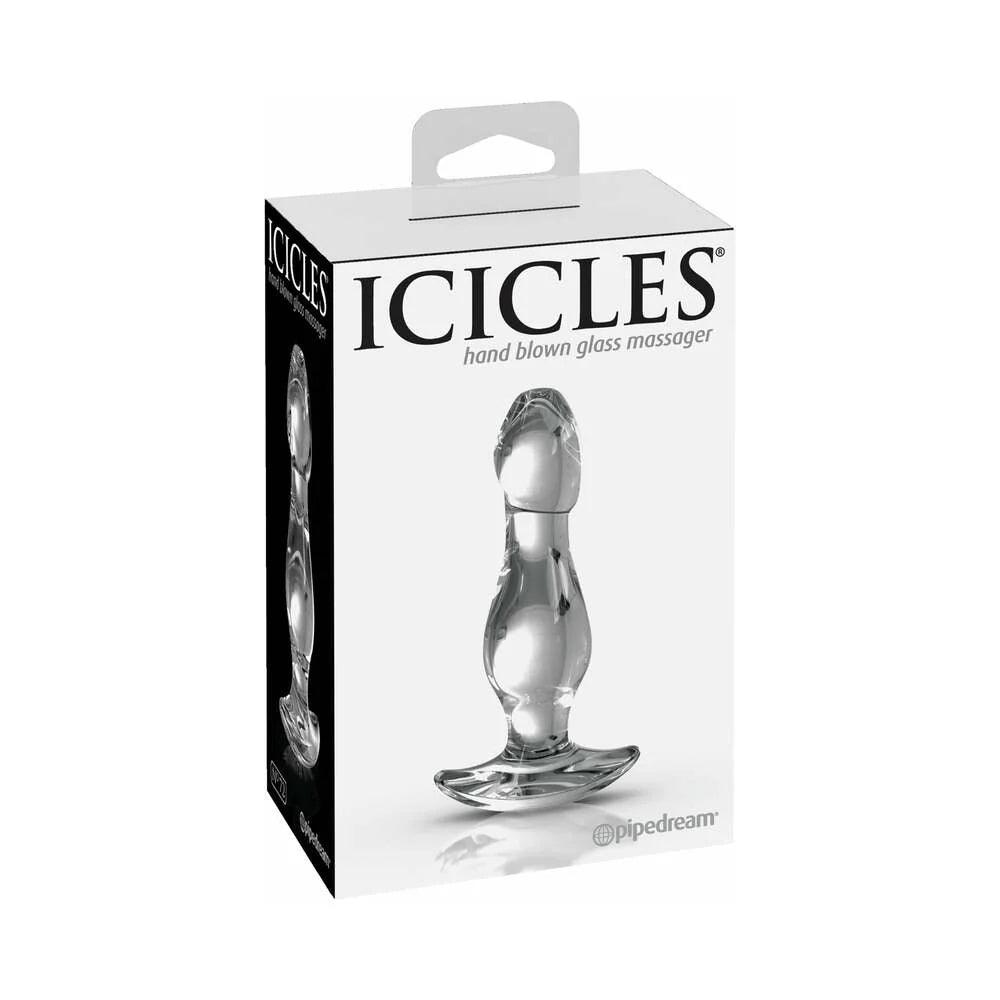 Pipedream Icicles No. 72 Glass Anal Plug - Buy At Luxury Toy X - Free 3-Day Shipping