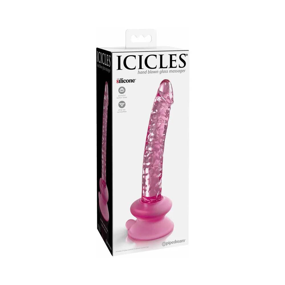 Pipedream Icicles No. 86 Realistic 7 in. Glass Dildo With Suction Cup - Buy At Luxury Toy X - Free 3-Day Shipping