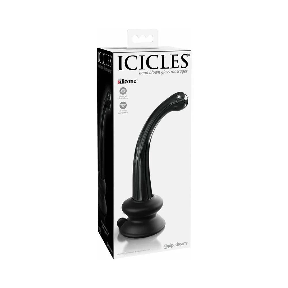 Pipedream Icicles No. 87 Curved Glass G-Spot Massager With Suction Cup - Buy At Luxury Toy X - Free 3-Day Shipping