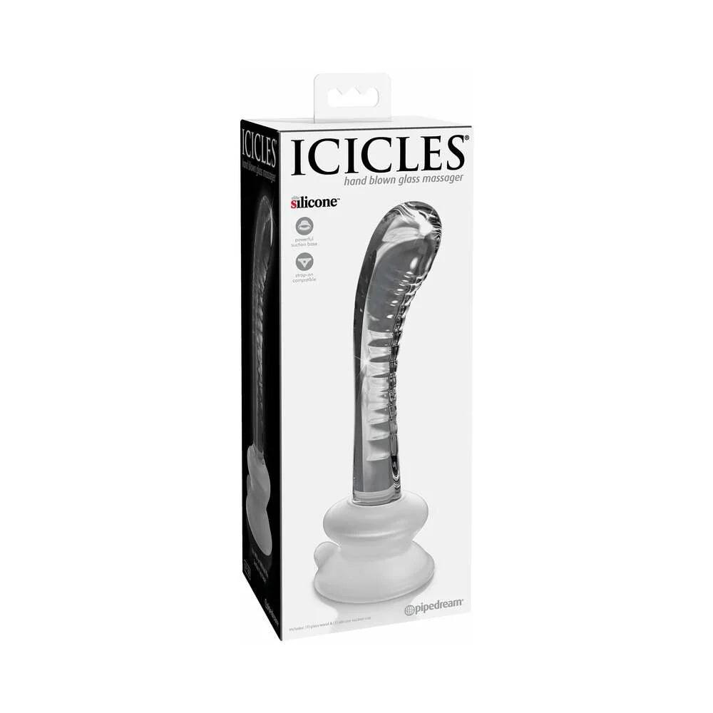 Pipedream Icicles No. 88 Curved Glass G-Spot Massager With Suction Cup - Buy At Luxury Toy X - Free 3-Day Shipping