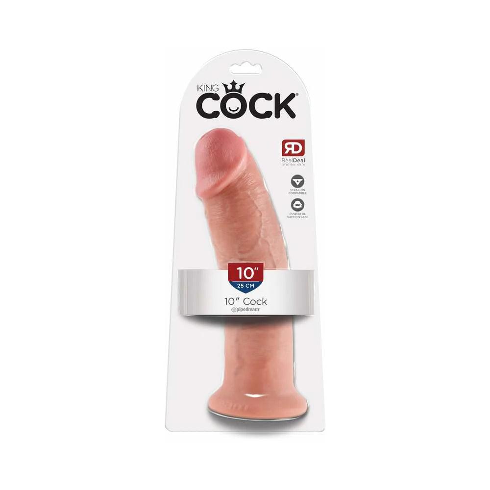 Pipedream King Cock 10 in. Cock Realistic Dildo With Suction Cup - Buy At Luxury Toy X - Free 3-Day Shipping