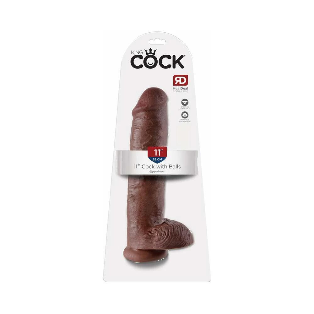 Pipedream King Cock 11 in. Cock With Balls Realistic Suction Cup Dildo - Buy At Luxury Toy X - Free 3-Day Shipping