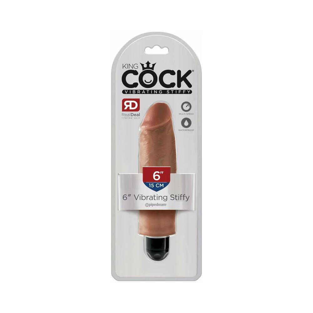 Pipedream King Cock 6 in. Vibrating Stiffy Realistic Dildo - Buy At Luxury Toy X - Free 3-Day Shipping