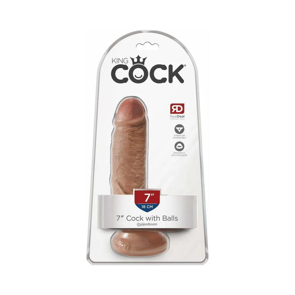 Pipedream King Cock 7 in. Cock With Balls Realistic Suction Cup Dildo - Buy At Luxury Toy X - Free 3-Day Shipping