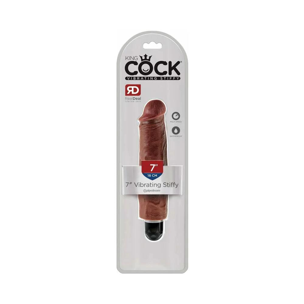 Pipedream King Cock 7 in. Vibrating Stiffy Realistic Dildo - Buy At Luxury Toy X - Free 3-Day Shipping