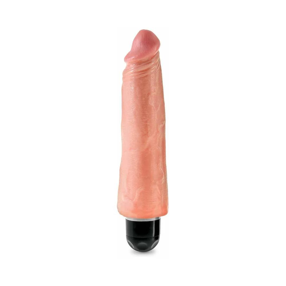 Pipedream King Cock 8 in. Vibrating Stiffy Realistic Dildo - Buy At Luxury Toy X - Free 3-Day Shipping