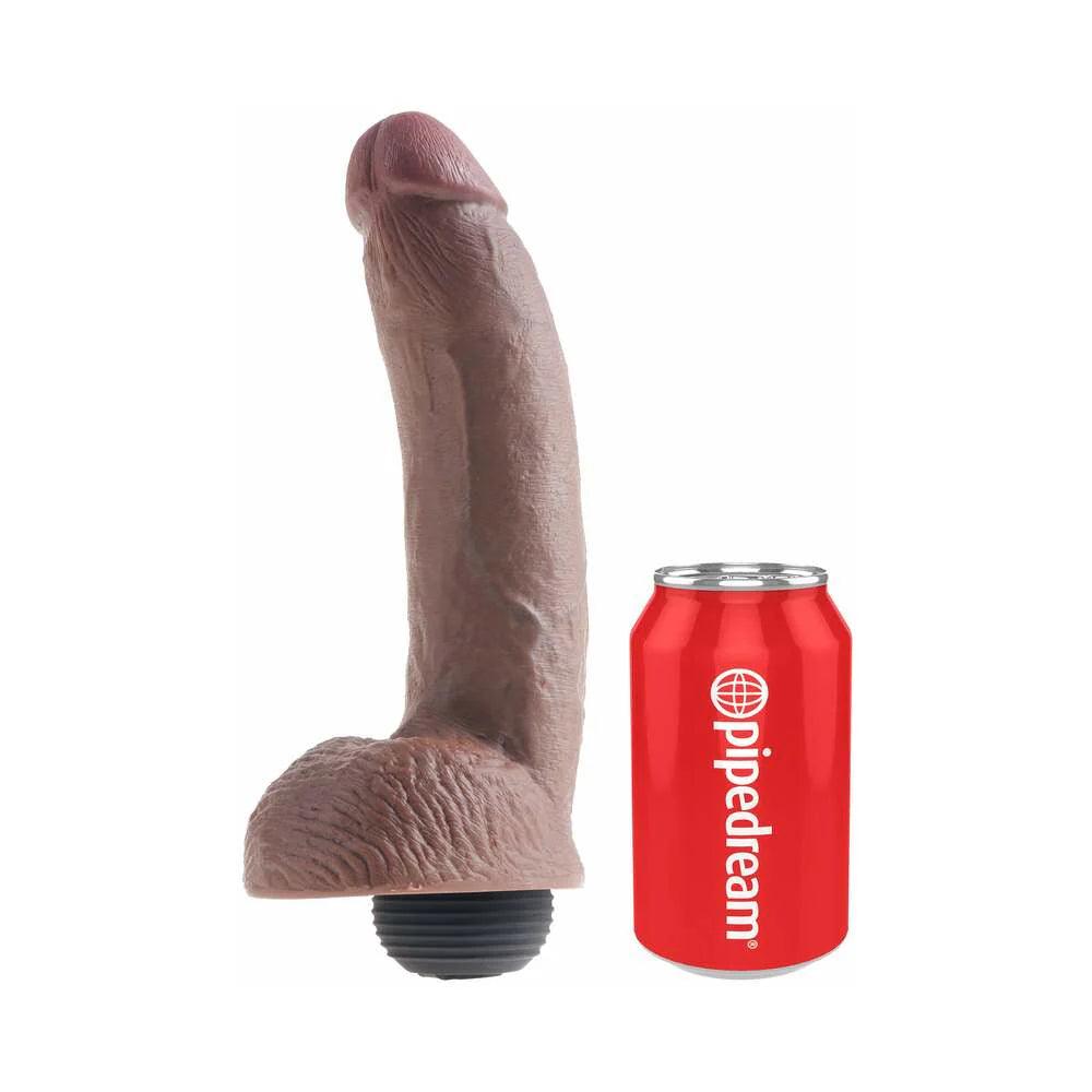 Pipedream King Cock 9 in. Squirting Cock With Balls Realistic Dildo - Buy At Luxury Toy X - Free 3-Day Shipping