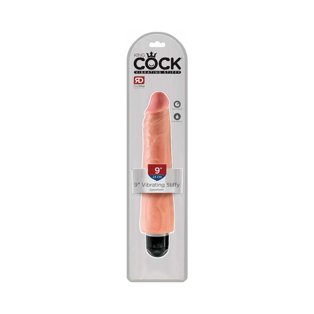 Pipedream King Cock 9 in. Vibrating Stiffy Realistic Dildo - Buy At Luxury Toy X - Free 3-Day Shipping