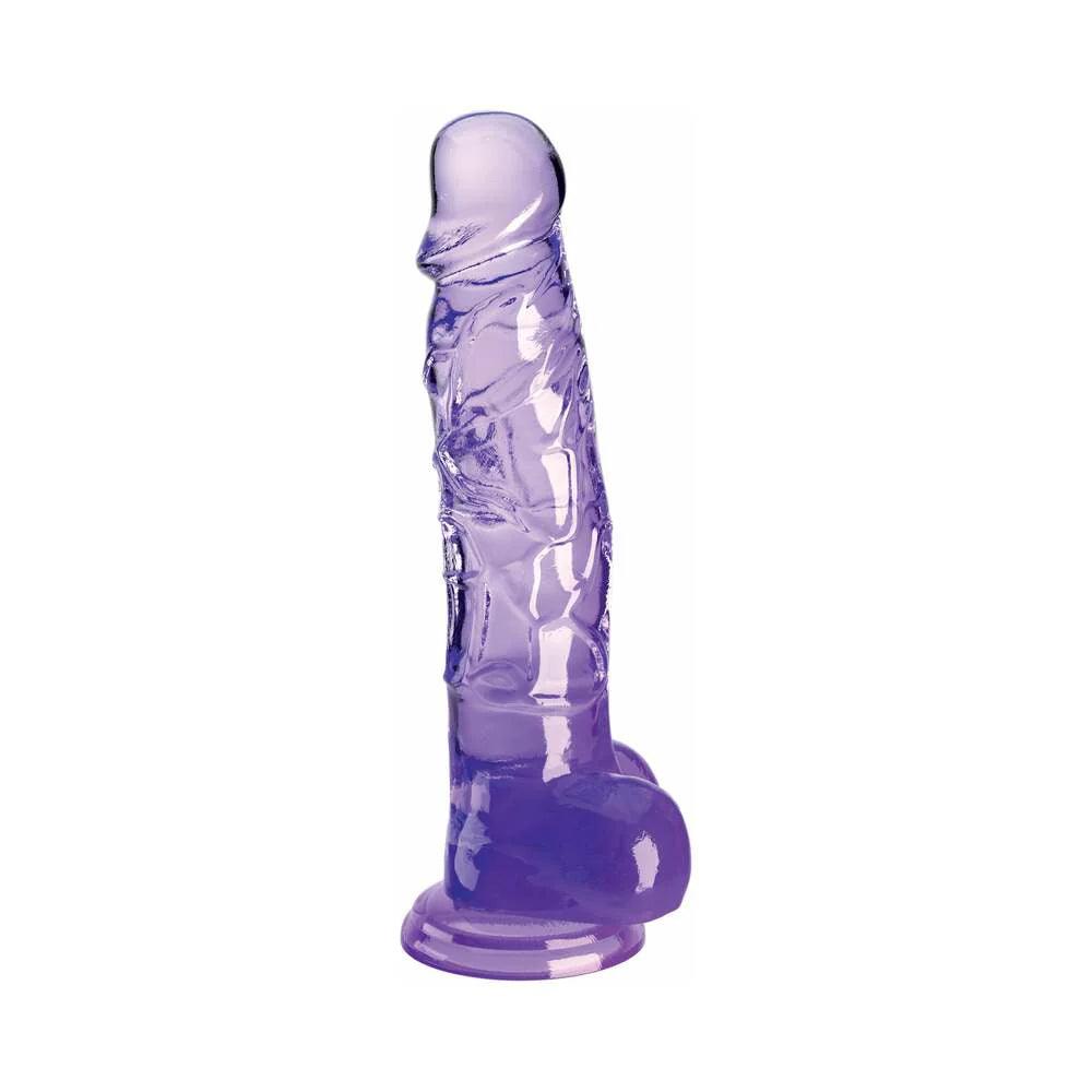 Pipedream King Cock Clear Dildo with Balls 8in - Buy At Luxury Toy X - Free 3-Day Shipping