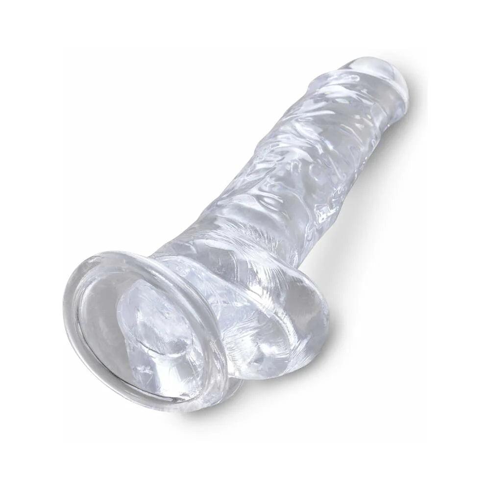 Pipedream King Cock Clear Dildo with Balls 8in - Buy At Luxury Toy X - Free 3-Day Shipping