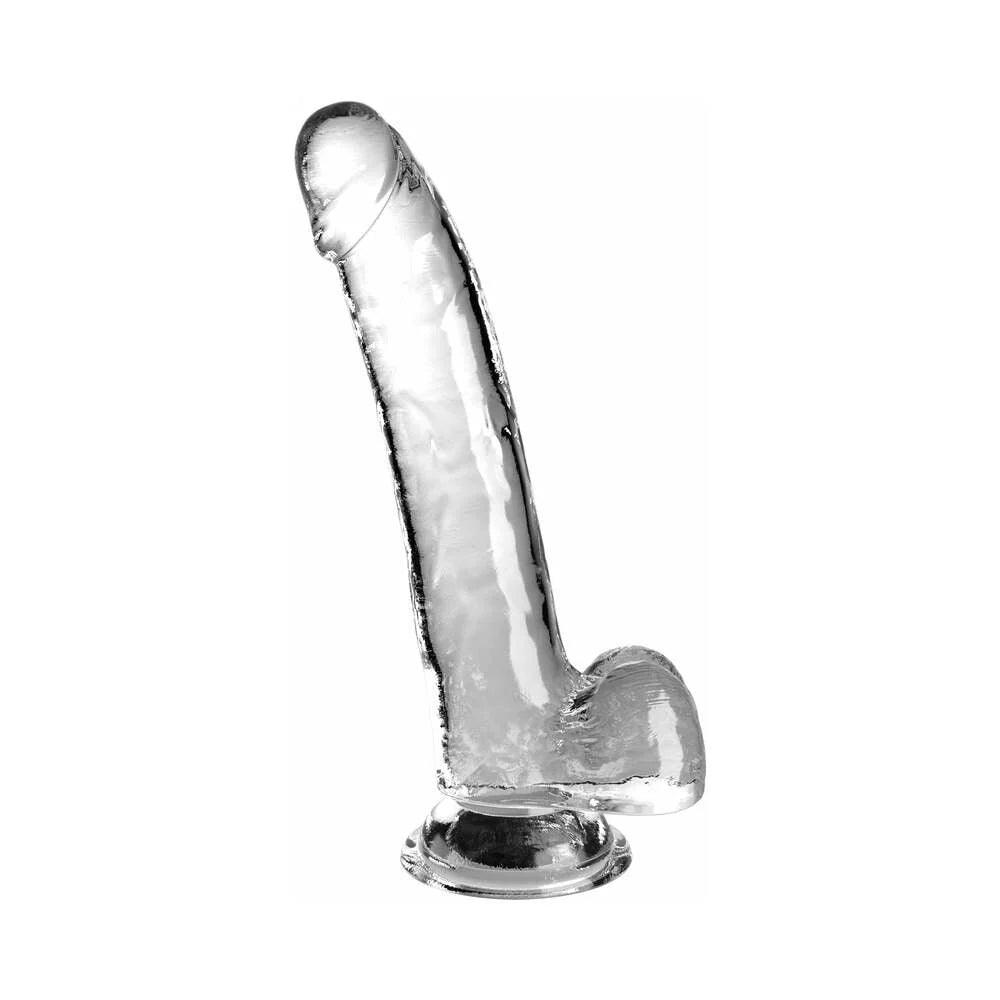 Pipedream King Cock Clear Dildo with Balls 9in - Buy At Luxury Toy X - Free 3-Day Shipping