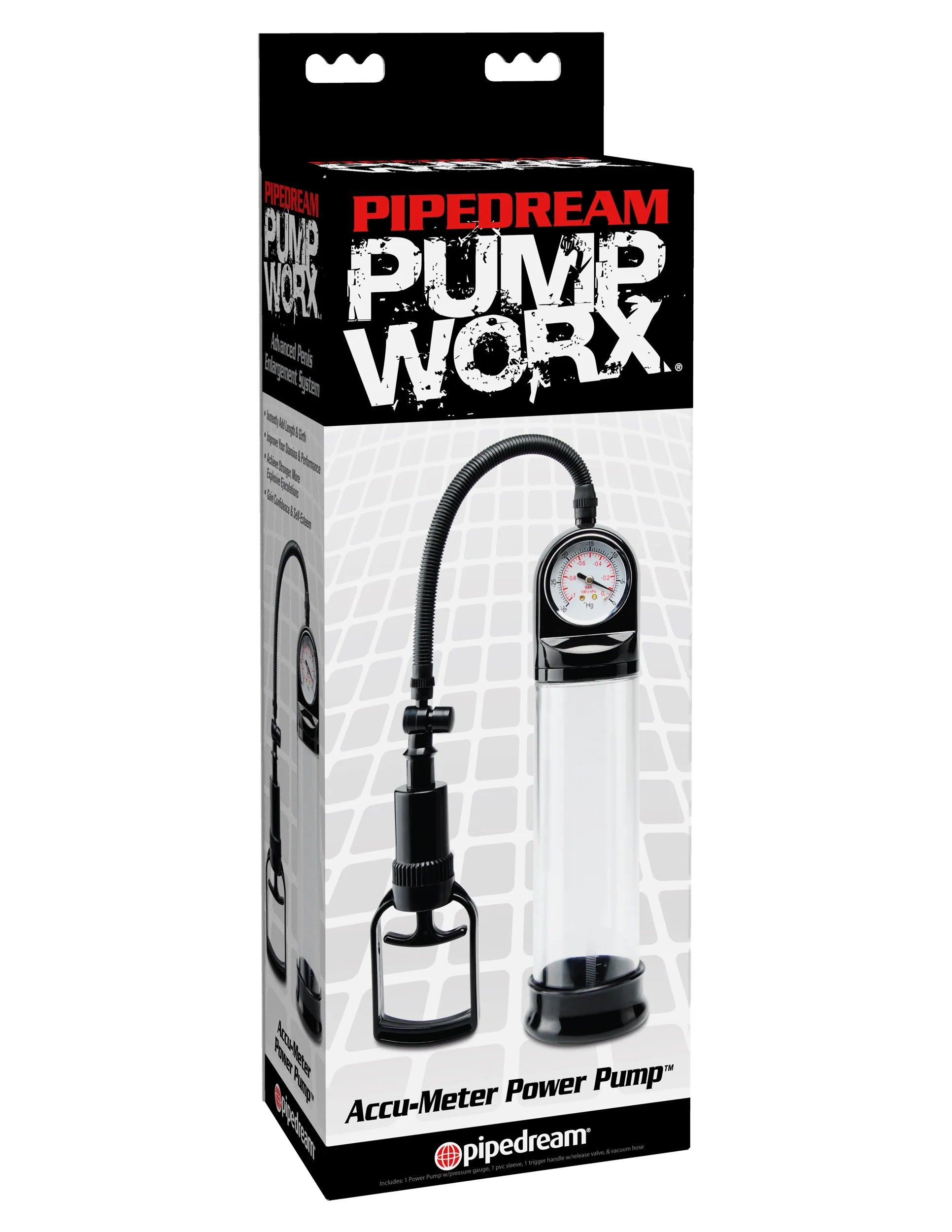 Pipedream Pump Worx Accu-Meter Power Pump - Buy At Luxury Toy X - Free 3-Day Shipping