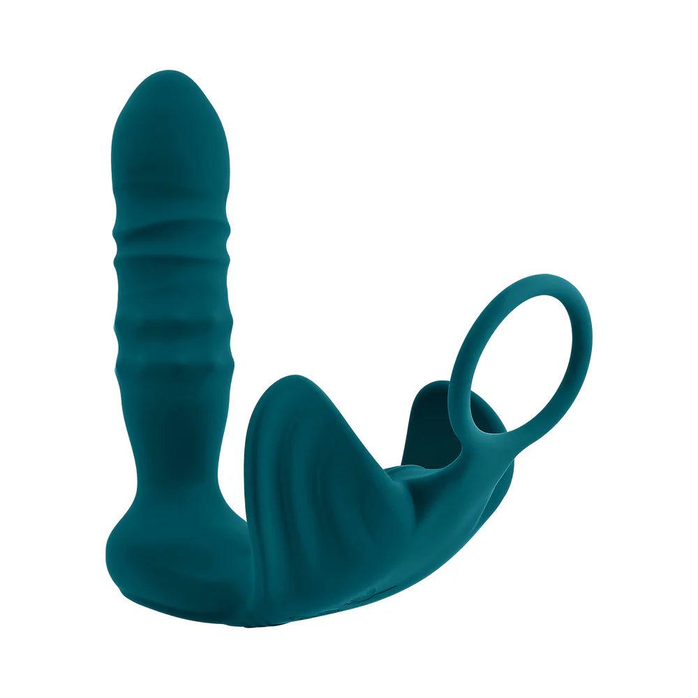 Playboy Bring It On Rechargeable Silicone Thrusting Anal Plug with Vibrating Ball Cradle - Buy At Luxury Toy X - Free 3-Day Shipping