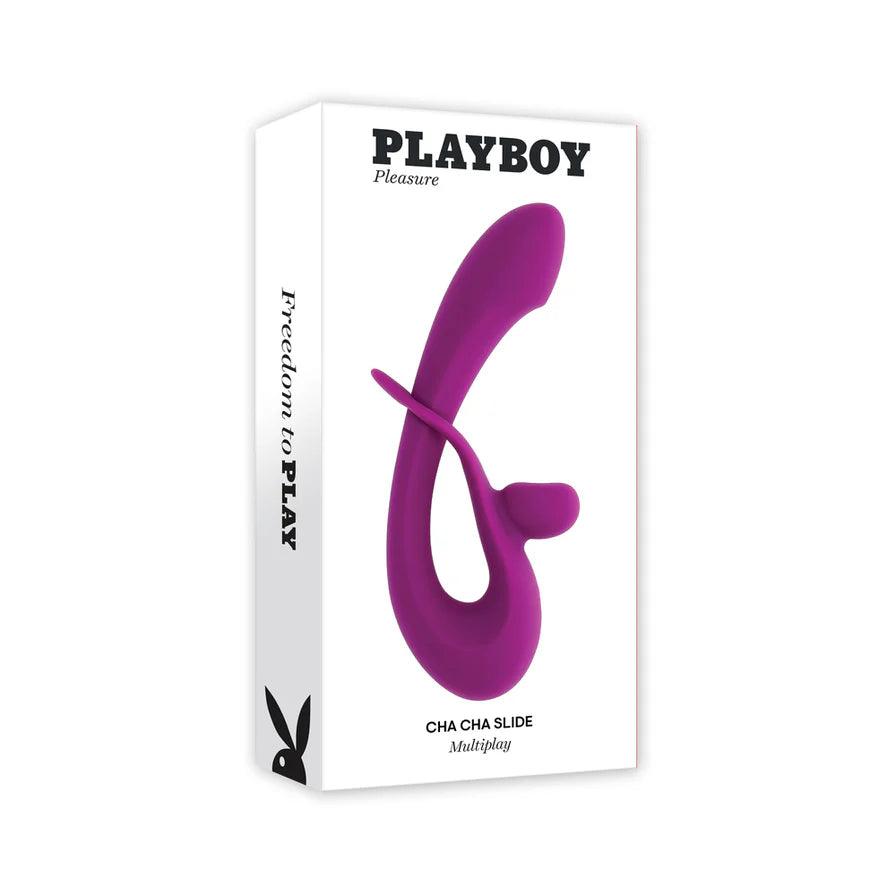 Playboy Cha Cha Slide Rechargeable Silicone Dual Vibrator - Buy At Luxury Toy X - Free 3-Day Shipping