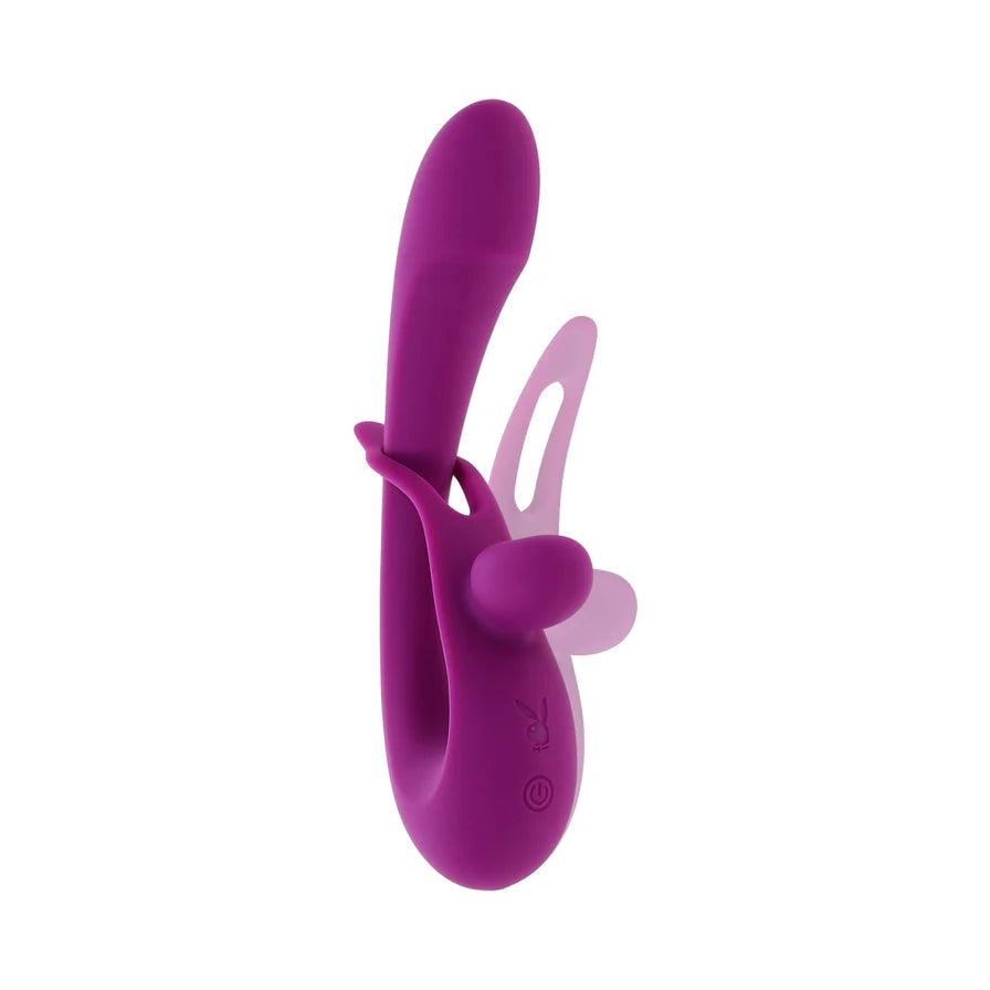 Playboy Cha Cha Slide Rechargeable Silicone Dual Vibrator - Buy At Luxury Toy X - Free 3-Day Shipping