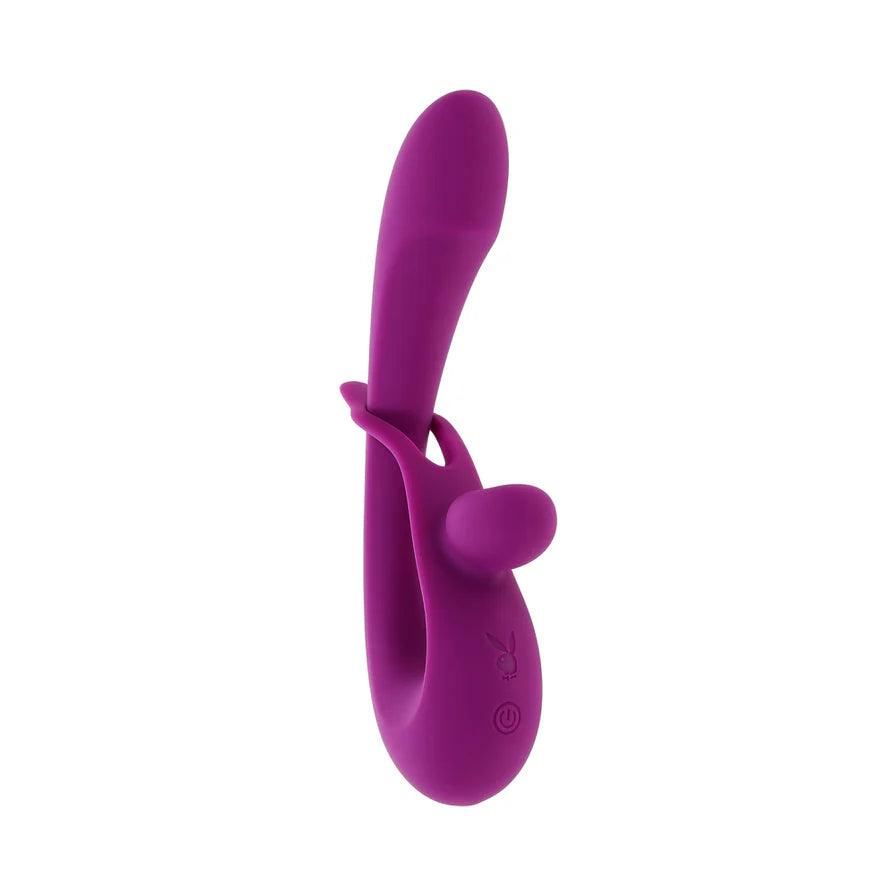 Playboy Cha Cha Slide Rechargeable Silicone Dual Vibrator - Buy At Luxury Toy X - Free 3-Day Shipping