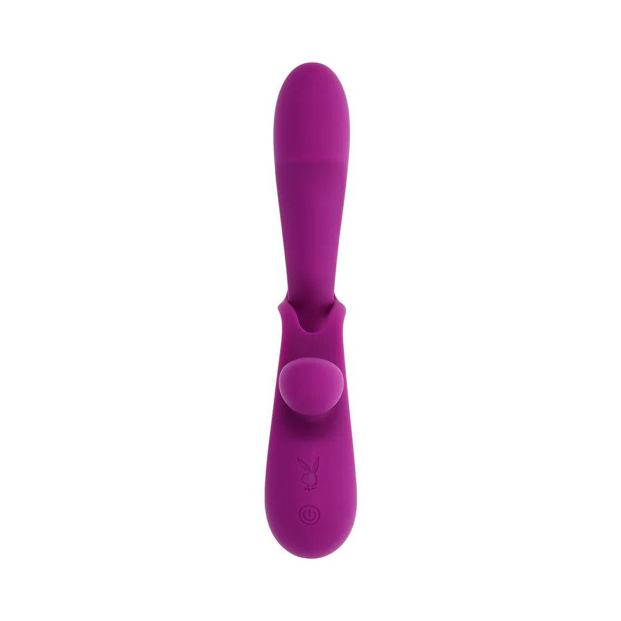 Playboy Cha Cha Slide Rechargeable Silicone Dual Vibrator - Buy At Luxury Toy X - Free 3-Day Shipping